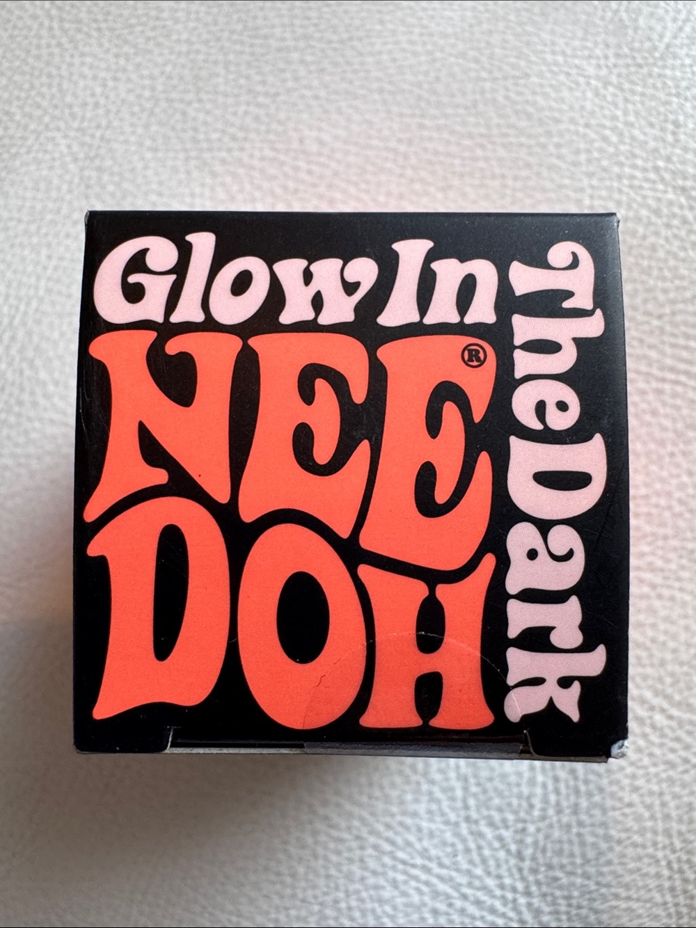 NeeDoh Teenie Glow in the Dark Neon Orange Squishy TikTok Viral Toy SHIPS TODAY! - Picture 3 of 4